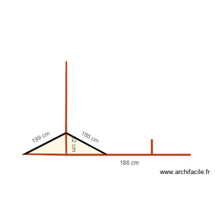 mur 3eme etage. Floor plan with 0 room and 0 m2