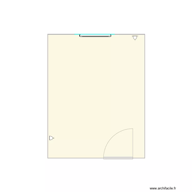 Flat 2 Small Bedroom. Floor plan with 