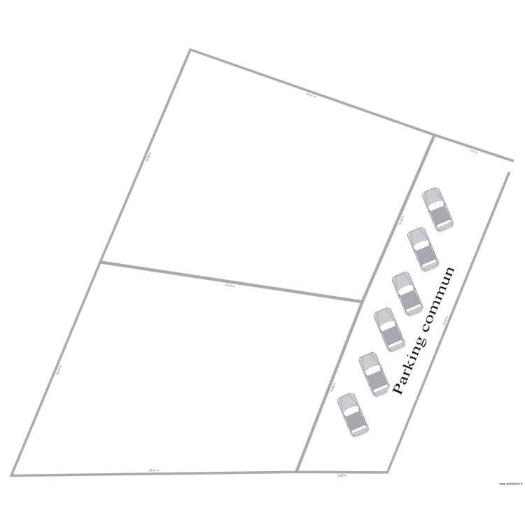 parcelle nyabugete partition. Floor plan with 