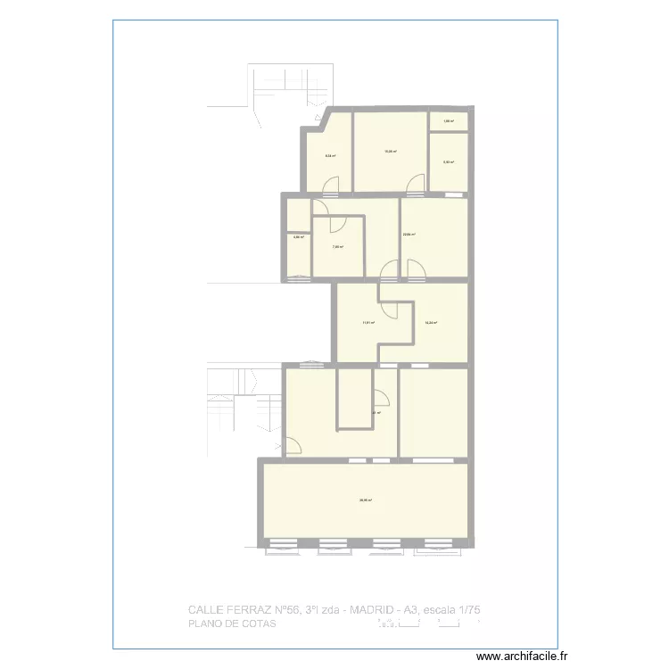 ferraz 56 raw. Floor plan with 