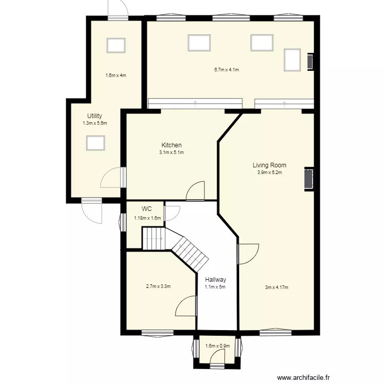 39 Stepaside Park Ground Floor 2A. Floor plan with 