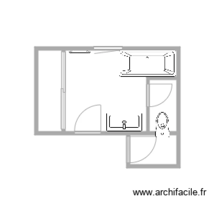 SALLE DE BAIN. Floor plan with SALLE DE BAIN. Floor plan with