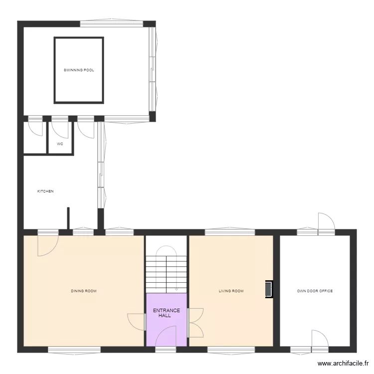 23 Trafalgar Ground Floor. Floor plan with 
