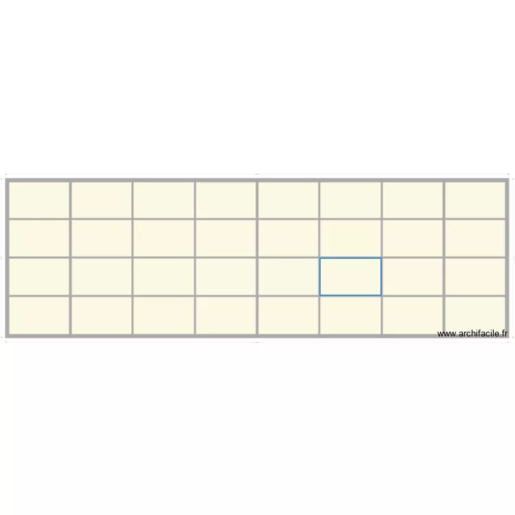 hangarlongueportee. Floor plan with 