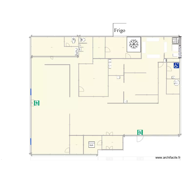 Mar y tierra electric. Floor plan with 
