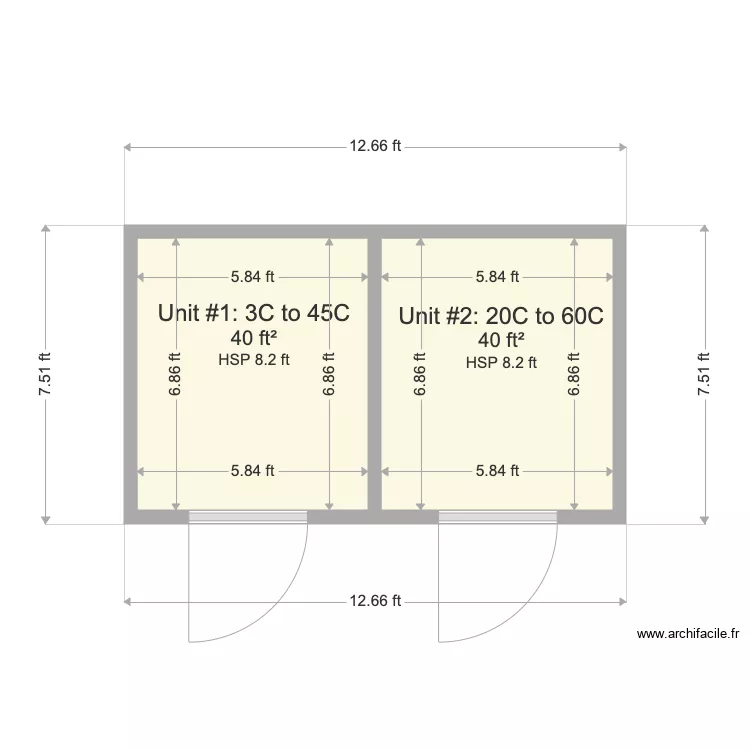 Combo 1. Floor plan with 