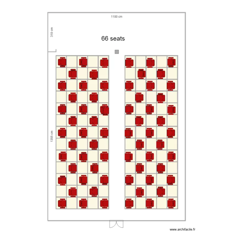 salle 3eme etage. Floor plan with 