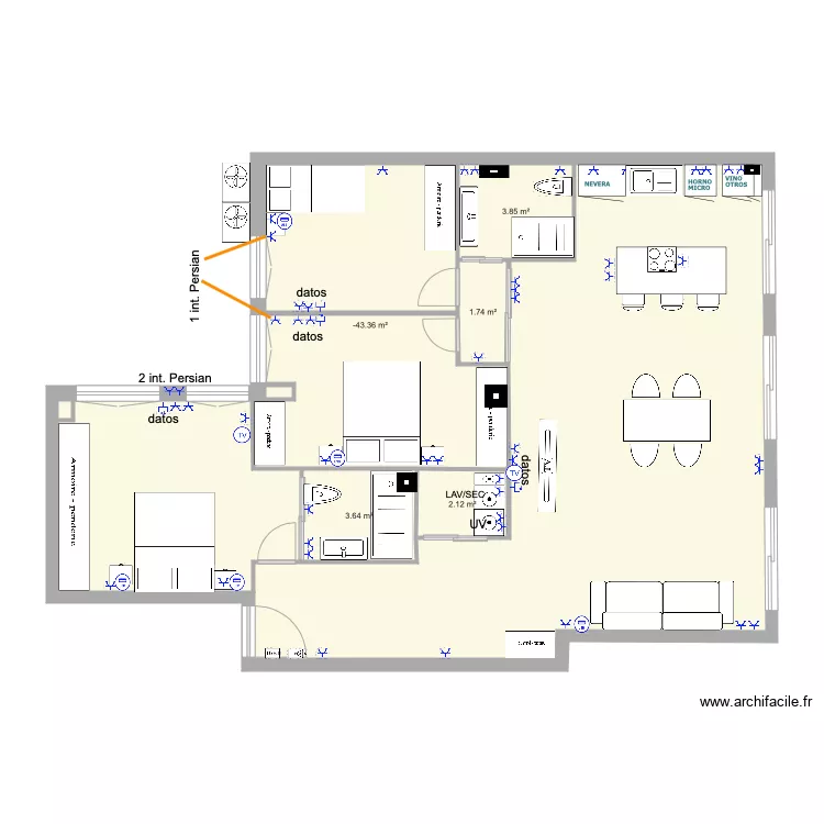 monica modesto ENCHUFES final. Floor plan with 