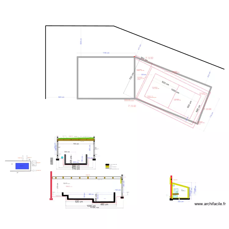 piscine béton 2024 v21 Terrassement. Floor plan with piscine béton 2024 v21 Terrassement. Floor plan with