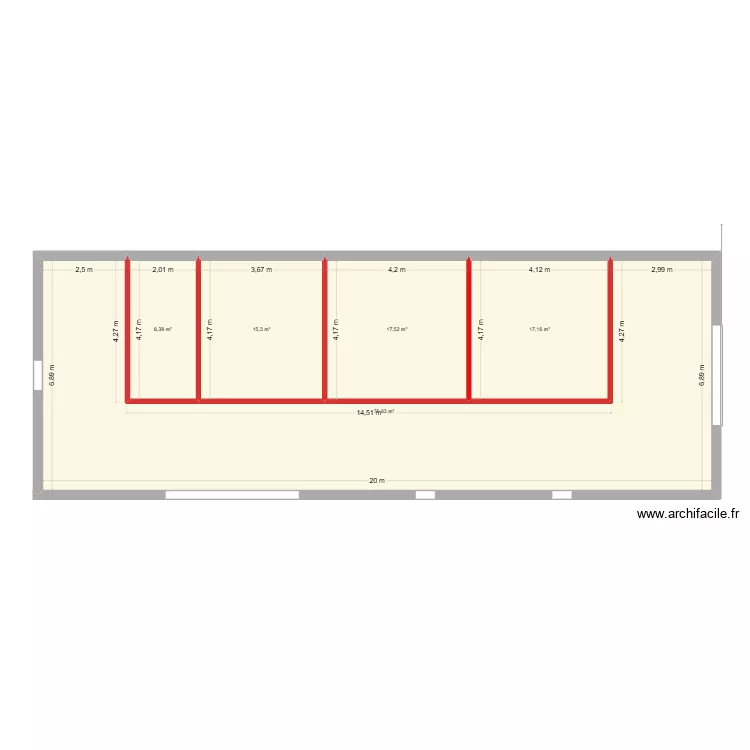Stable. Floor plan with 