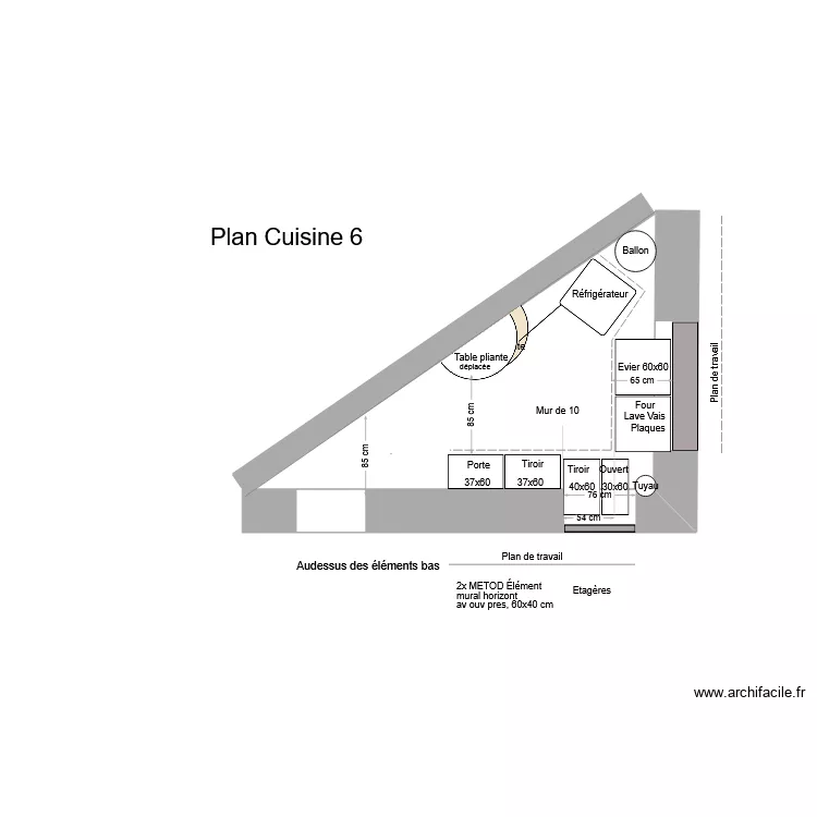 55RL 2D Plan Cuisine 6 2024 12 15. Floor plan with 