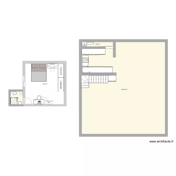 GF1. Floor plan with 