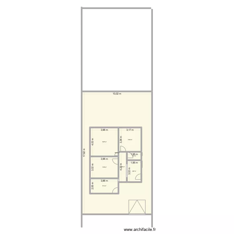CASA BNH. Floor plan with 8 and 236 m² CASA BNH. Floor plan with 8 and 236 m²