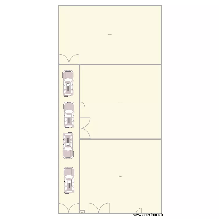 Terrain Yakro. Floor plan with 5  and 769 m²
