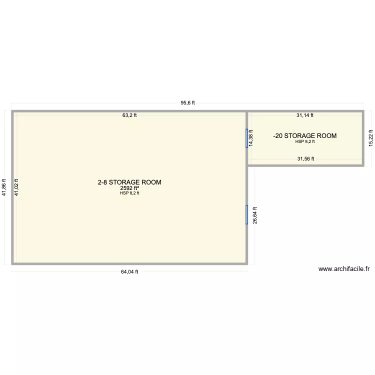 New Med. Floor plan with 2  and 282 m²