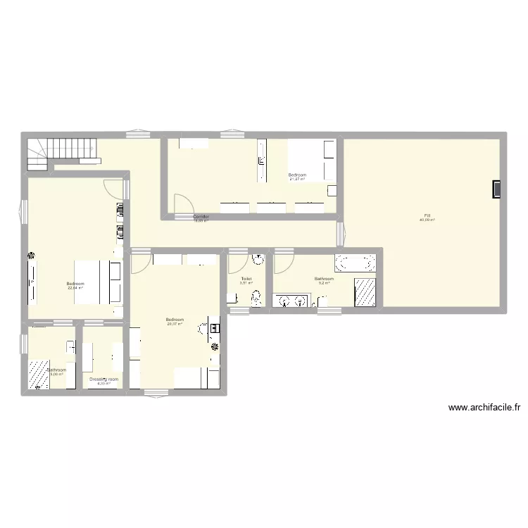 Etage LD Maison. Floor plan with 