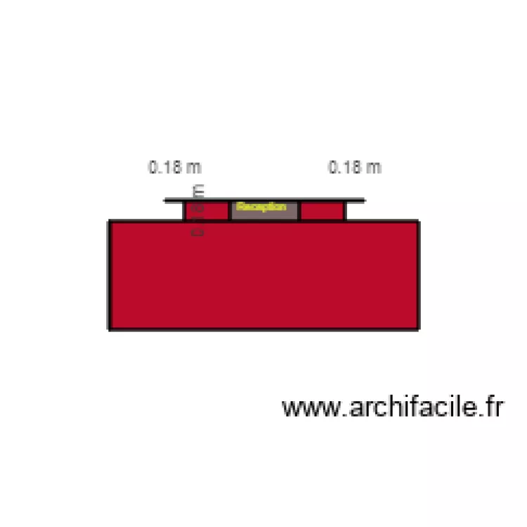 Reception desk outside choix2. Floor plan with 