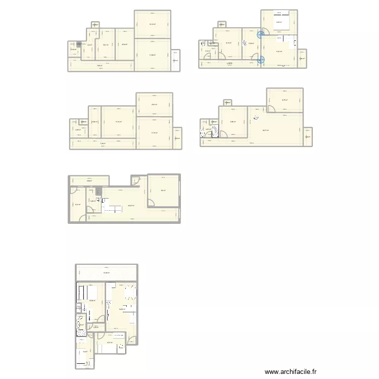 Antonio Ricardos. Floor plan with 47 rooms and 291 m²