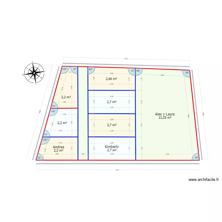 Dise&ntilde;o final 2 plantas. Floor plan with 