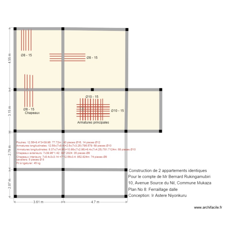 detail ferraillage2. Floor plan with 0 room and 0 m2