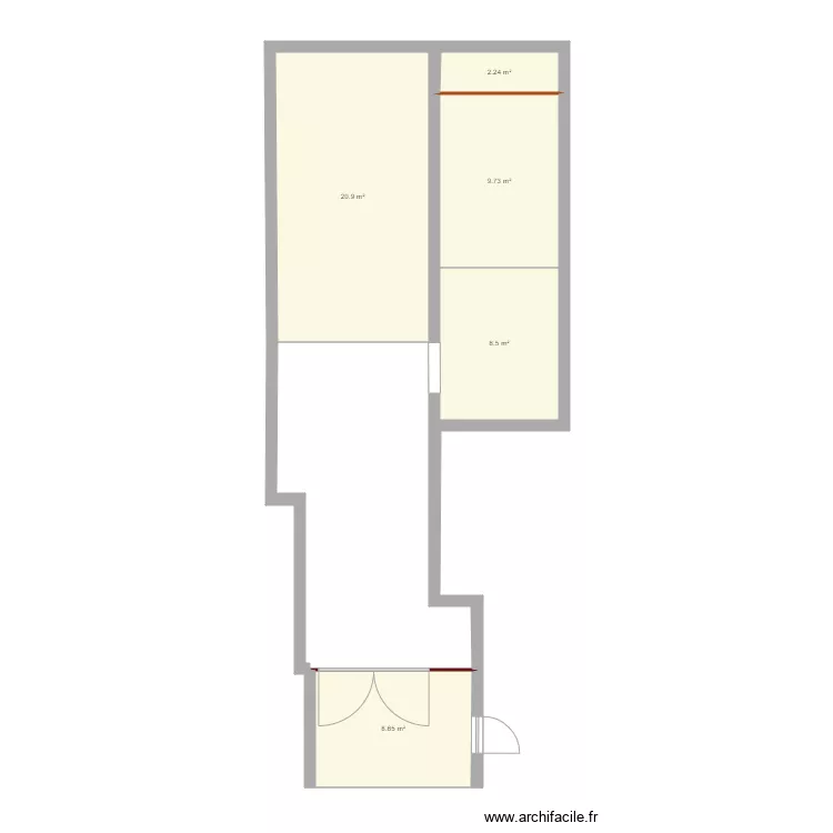 Garage. Floor plan with 