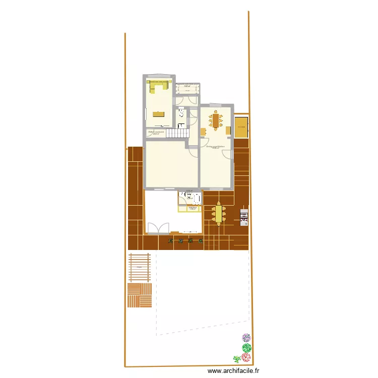 Garage conversion 3. Floor plan with 