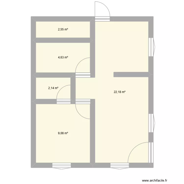 home. Floor plan with 5  and 41 m²