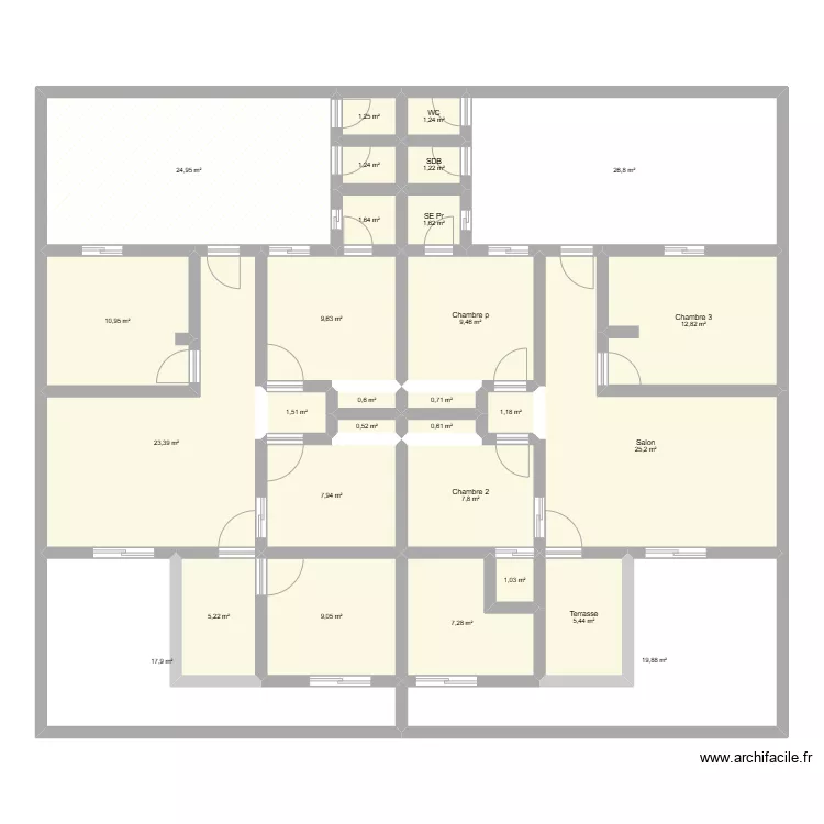 21-Maison Mémé Yop. Floor plan with 21-Maison Mémé Yop. Floor plan with