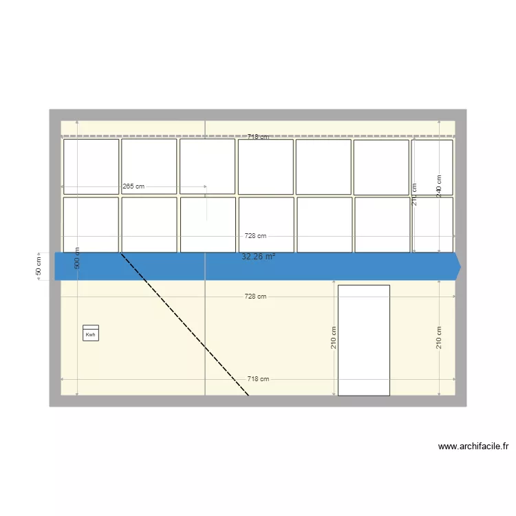 Verrière Mezzanine LB2. Floor plan with Verrière Mezzanine LB2. Floor plan with