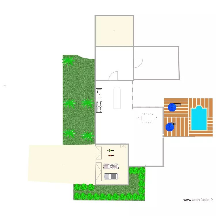 french project. Floor plan with 