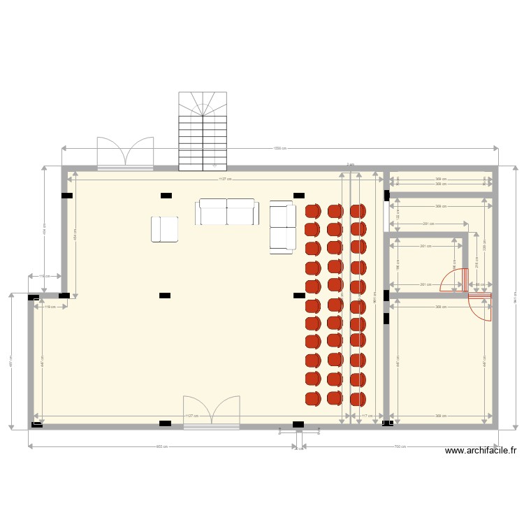 banquet reception area. Floor plan with 0 room and 0 m2