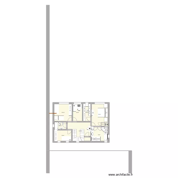 Planta Alta. Floor plan with Planta Alta. Floor plan with
