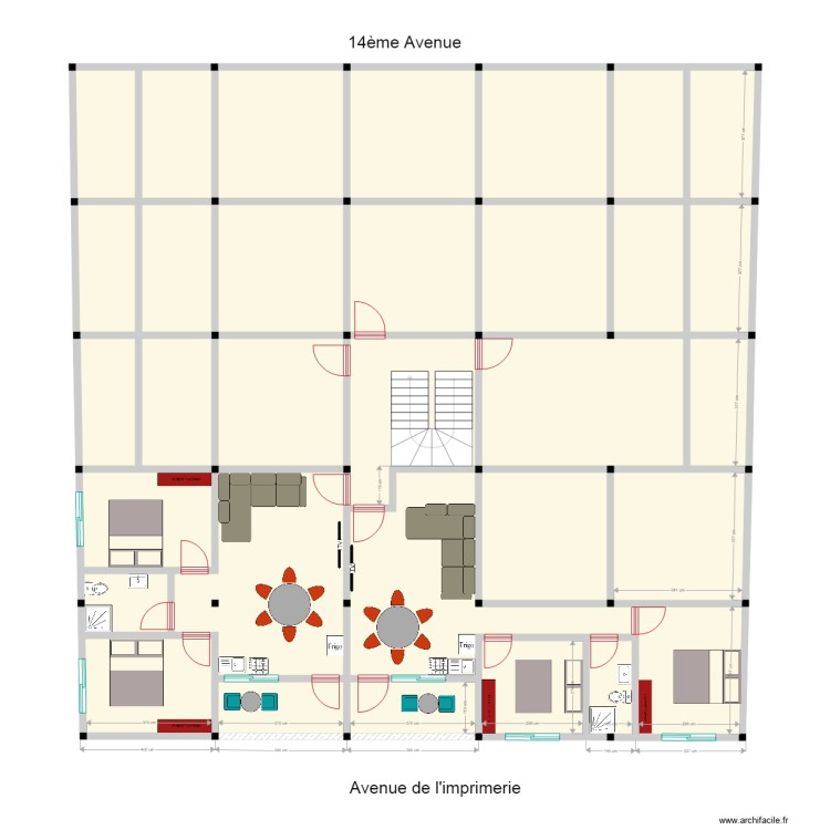 appartements etage. Floor plan with 0 room and 0 m2