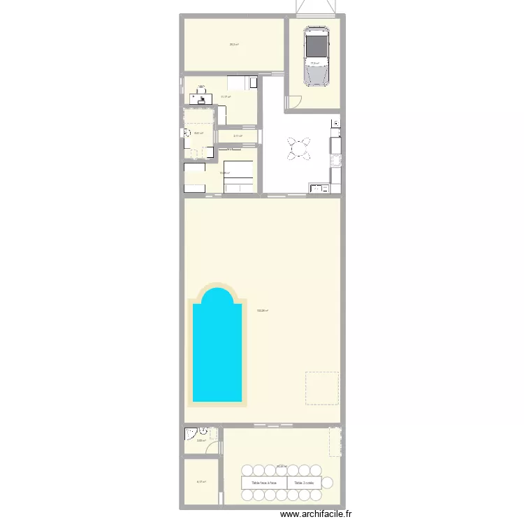 casita. Floor plan with 