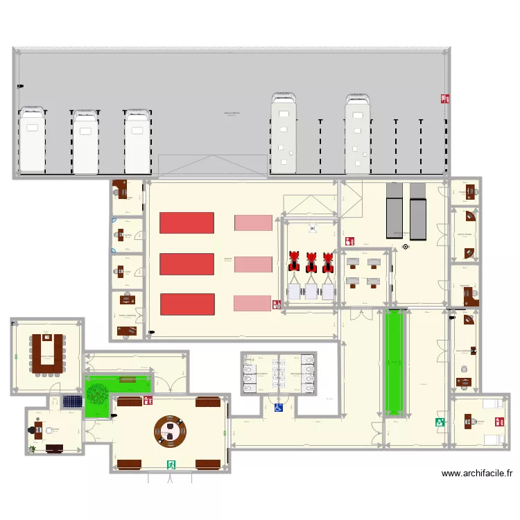 oficina merca y procesos. Floor plan with oficina merca y procesos. Floor plan with