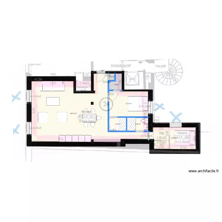 SDNI. Floor plan with SDNI. Floor plan with