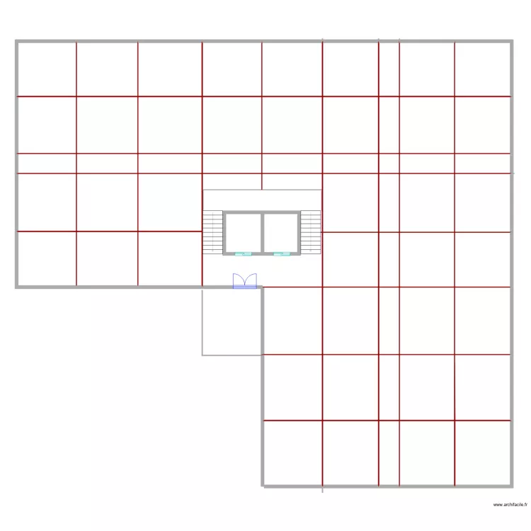 epipode cadrillage. Floor plan with 