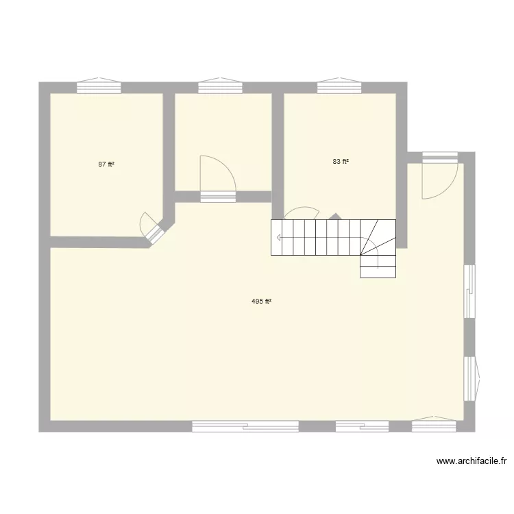chalet 2. Floor plan with 