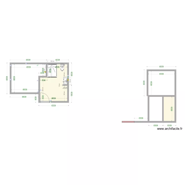 Expansion. Floor plan with 