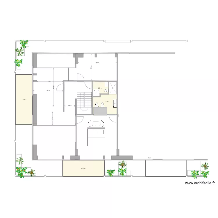 20Aup alternatief trap. Floor plan with 