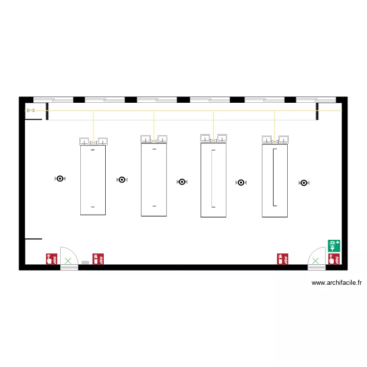 quimica. Floor plan with 