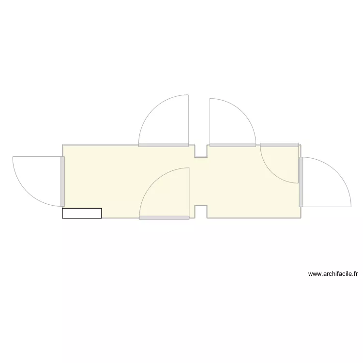 Flat 2 Hallway. Floor plan with 