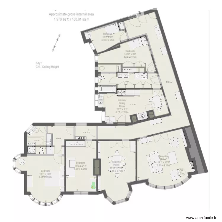 FitzJames. Floor plan with FitzJames. Floor plan with