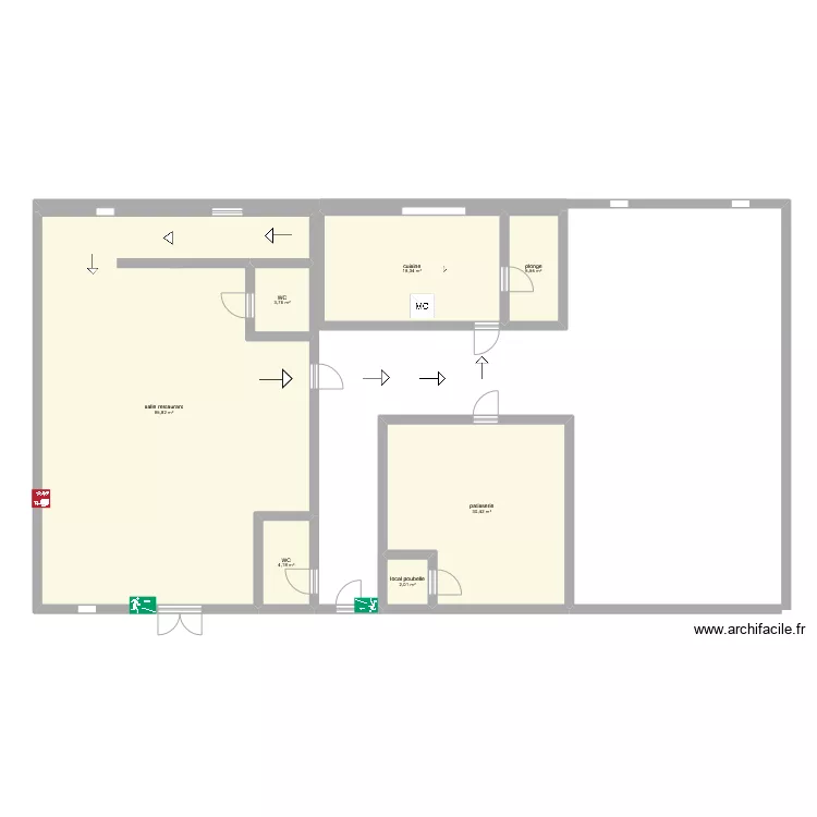 resto quentin coste. Floor plan with 