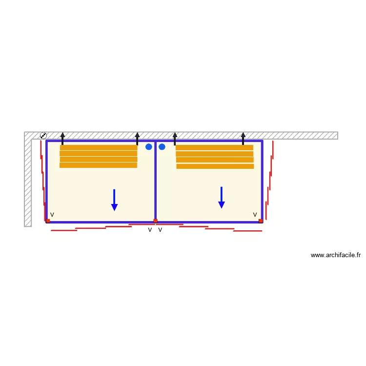 Jean Vacher VITRAGE. Floor plan with Jean Vacher VITRAGE. Floor plan with
