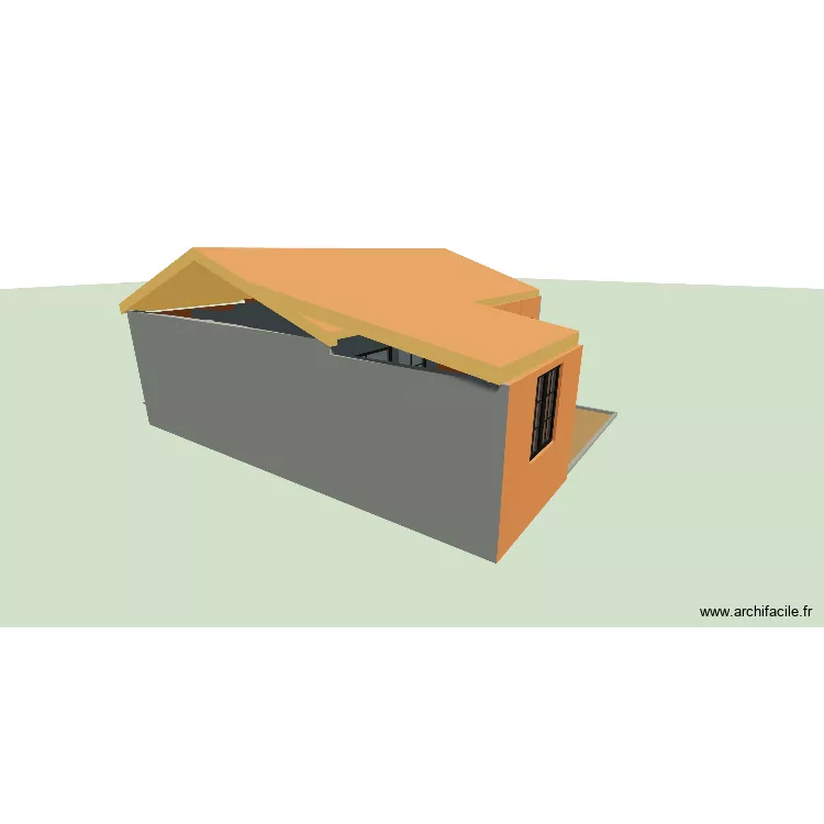 chalet17BTOIT. Floor plan with 6  and 54 m²