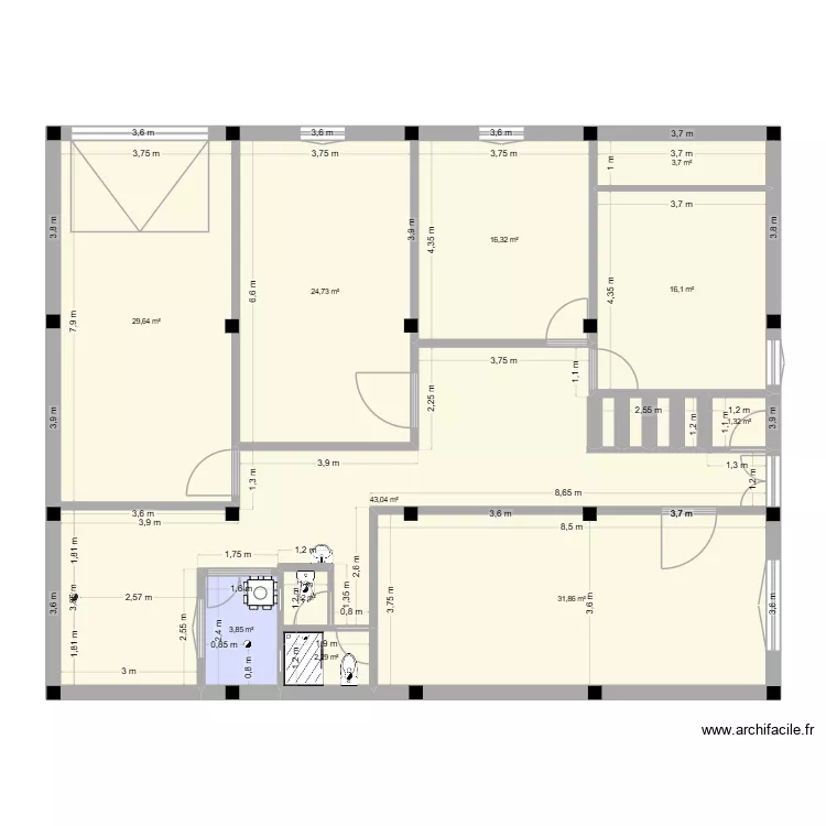 PLAN2. Floor plan with 11 and 174 m² PLAN2. Floor plan with 11 and 174 m²