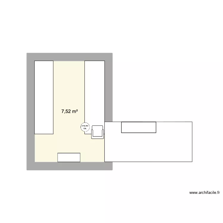 Kitchen. Floor plan with 