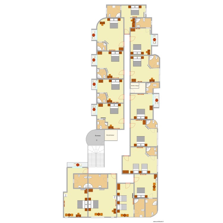 deuxieme etage mirador. Floor plan with 0 room and 0 m2