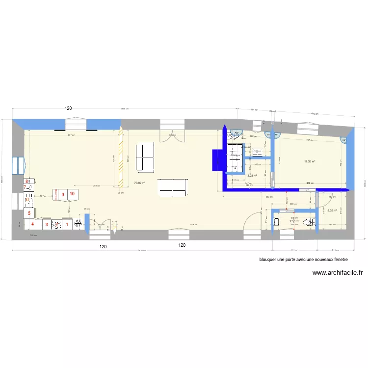 Magnet Kitchen 1. Floor plan with 